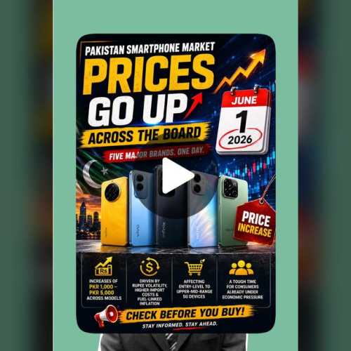 Smartphone Prices Skyrocket Across Pakistan as Five Major Brands Announce Simultaneous Price Hikes in June 2026